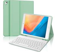WAVATA Clavier pour iPad 9.7" 6ème/5ème Génération 2018/2017, Étui Clavier pour iPad Pro 9.7, Air 2/1 Magnétique Amovible Français AZERTY Layout, Grasgrün