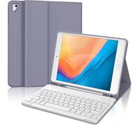WAVATA Clavier pour iPad 9.7" 6ème/5ème Génération 2018/2017, Étui Clavier pour iPad Pro 9.7, Air 2/1 Magnétique Amovible Français AZERTY Layout, Violet