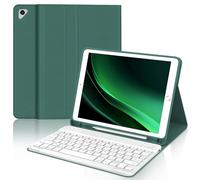 WAVATA Clavier pour iPad 9.7" 6ème/5ème Génération 2018/2017, Étui Clavier pour iPad Pro 9.7, Air 2/1 Magnétique Amovible Français AZERTY Layout, Dunkelgrün