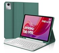 WAVATA Clavier pour Lenovo Tab M11 11" 2024, TB330FU/TB330XU, Vert foncé