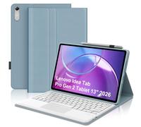 WAVATA Coque Clavier pour Lenovo Idea Tab Pro Gen 2 Tablet 13" 2026, Bleu