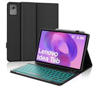 WAVATA Coque Clavier pour Lenovo Idea Tab Tablet 11 Pouces 2025 | Clavier pour Lenovo Idea Tab 11" avec Rétroéclairé Magnétique Détachable Bluetooth Français AZERTY Layout, Noir