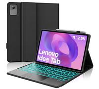 WAVATA Coque Clavier pour Lenovo Idea Tab Tablet 11 Pouces 2025, Noir | Clavier pour Lenovo Idea Tab 11" avec Pavé Tactile Rétroéclairé Magnétique Détachable Bluetooth AZERTY