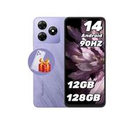 WAVE 8 Android 14 Téléphones Portables Débloqués,Ecran 6.56 Smartphones Pas Cher 4G,12Go+128Go/TF 2To,5000mAh/Double SIM/Octa Core/13MP+8MP/Etui de