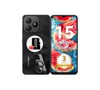 Blackview Téléphone portable WAVE 9C 6,56" HD 12Go/128Go 13MP+8MP 5000mAh Android 15 Dual SIM - Noir
