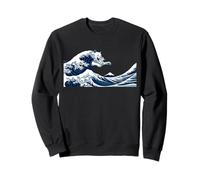 Wave Cat Parody Japanese Art Ocean Sweatshirt
