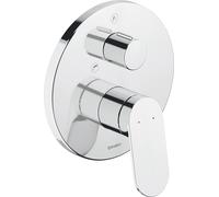 Wave Duravit Mitigeur monocommandé encastré pour bain, 2 consommateurs, chrome brillant, WA5210018010