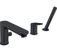 Wave Duravit, robinetterie de baignoire 3 trous, saillie 200 mm, WA5260000046, Couleur: Noir Mat