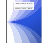 Wave Dynamics | Wide Ruled Composition Notebook | 150 Pages | 7.5x9.25 In | Ideal for School, Journaling, Creative Writing, Notes & Everyday Use | For ... Men & Women | Cool Design | Gift Notebook