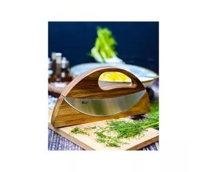 WAVE Hachoir double Berceuse bois d'acacia/inox ADHOC