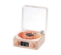 Wave Haut-parleur Bluetooth en vinyle avec lumières d'ambiance réglables, veilleuse Bluetooth, lecteur de musique vintage, projecteur de lumière de nuit, lecteur de son océan, pour la maison, le