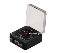 Wave Haut-parleur Bluetooth en vinyle avec lumières d'ambiance réglables, veilleuse Bluetooth, lecteur de musique vintage, projecteur de lumière de nuit, lecteur de son océan, pour la maison, le