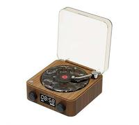 Wave Haut-parleur Bluetooth en vinyle avec lumières d'ambiance réglables, veilleuse Bluetooth, lecteur de musique vintage, projecteur de lumière de nuit, lecteur de son océan, pour la maison, le