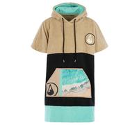 Wave Hawaii - Airlite Poncho Ericeira - Poncho surf - M - beige / schwarz / türkis