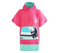 Wave Hawaii - Kid's Poncho Pink Wave - Poncho surf - XS - pink / türkis