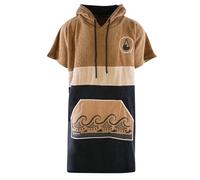 WAVE HAWAII Cumbuco Poncho de surf pour les tailles de corps de 160 à 190 cm Poncho 95% coton écologique la plage, le surf, la plage, le bain, le poncho de douche pour femme, homme