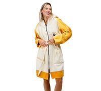 WAVE HAWAII Poncho de surf zippé en coton écologique, pour tailles 155-185 cm, natation, plage et surf, poncho de douche pour homme et femme adulte (Sannt)