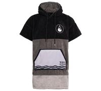 Wave Hawaii - Poncho Durban - Poncho surf - L - grau / schwarz