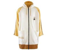 WAVE HAWAII Sannt Poncho de surf zippé, pour les tailles de 160 à 190 cm, 100 % coton écologique, aide au changement d'habillage pour natation, plage, surf, poncho de douche, poncho de surf, poncho de