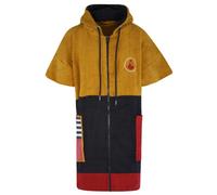 Wave Hawaii - Zip Poncho Dusty Cv - Poncho surf - M - schwarz / rot / senfgelb