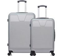 wave paris - lot de 2 - valise grand format et valise weekend selenga - gris gris G