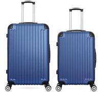 wave paris - lot de 2 - valise grand format et valise weekend tage - marine marine G