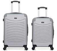 wave paris - lot de 2 - valise weekend et valise cabine congo - gris gris G
