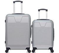 wave paris - lot de 2 - valise weekend et valise cabine selenga - gris gris G