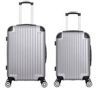 wave paris - lot de 2 - valise weekend et valise cabine tage - gris gris G