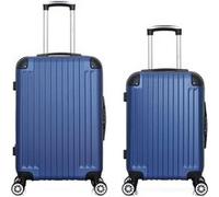 wave paris - lot de 2 - valise weekend et valise cabine tage - marine marine G