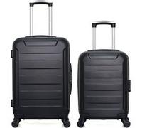 wave paris - lot de 2 - valise weekend et valise cabine xs elbe - noir noir G