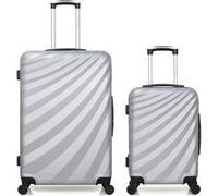 wave paris - lot de 2 - valises grand format et cabine danube - gris gris