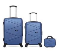 wave paris - lot de 2 valises weekend et cabine + vanity amazone - marine marine G