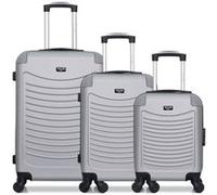 wave paris - lot de 3 - valise weekend, valise cabine et valise cabine xxs congo - gris gris G