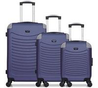 wave paris - lot de 3 - valise weekend, valise cabine et valise cabine xxs congo - marine marine G