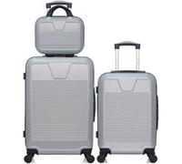 wave paris - lot de 3 - valise weekend, valise cabine et vanity selenga - gris gris G