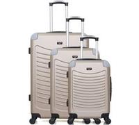 wave paris - set de 3 abs congo 4 roues - beige beige G