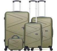 WAVE PARIS - Set de 4 Valises AMAZONE-C kaki G