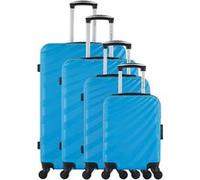 wave paris - set de 4 valises danube-m 75 cm 4 roues - bleu bleu G