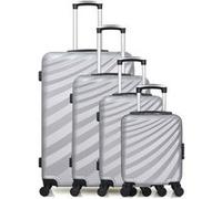 WAVE PARIS - Set de 4 Valises DANUBE-M gris G
