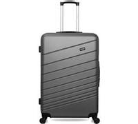 WAVE PARIS - Valise Grand Format ABS TIGRE 4 Roues 75 cm Gris