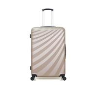 WAVE PARIS - Valise Grand Format ABS DANUBE 4 Roues 75 cm Beige