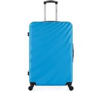wave paris - valise grand format danube 75 cm 4 roues - bleu bleu