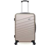 wave paris - valise weekend abs tigre 4 roues 65 cm - beige beige G