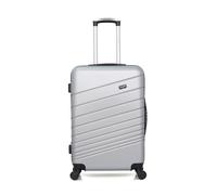 wave paris - valise weekend abs tigre 4 roues 65 cm - gris gris