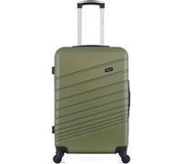 wave paris - valise weekend abs tigre 4 roues 65 cm - kaki kaki G