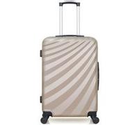- valise weekend abs danube 4 roues 65 cm - beige