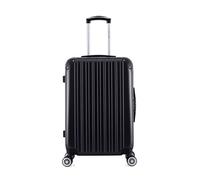 wave paris - valise weekend abs/pc denali 4 roues 65 cm - noir noir