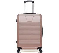 wave paris - valise weekend abs selenga 4 roues 65 cm - rose dore rose dore