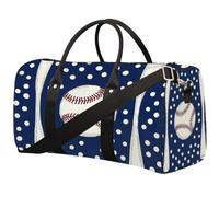 Wave Point Sac de sport de voyage pliable avec bandoulière Motif bâton de baseball